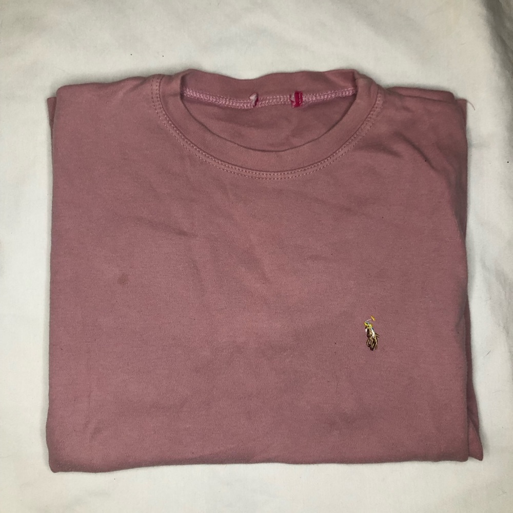 Pink Ralph Lauren T-Shirt, Size Medium